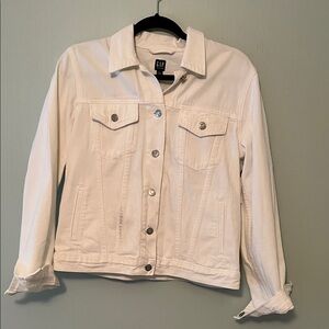 GAP Women's Cream Jean Jacket